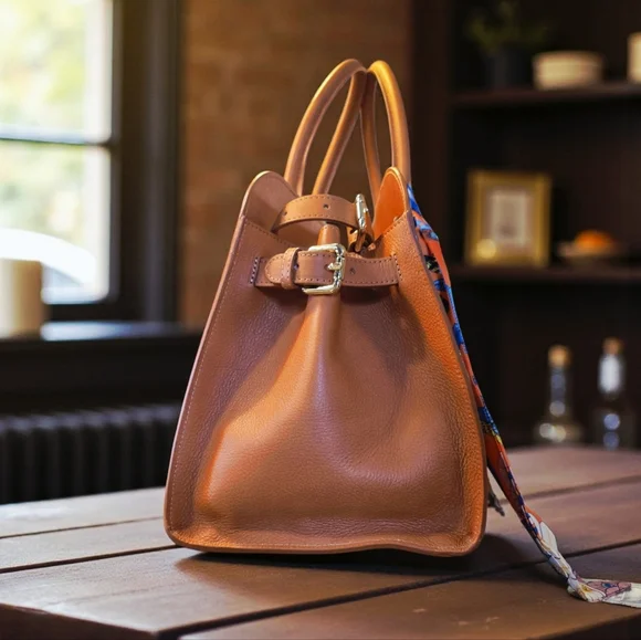 SALE!! Genuine Leather Claudia Firenze Tote Bag NWT - Picture 6 of 8